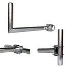 Gel&Atilde;&curren;nderhalter / Winkel Halterung mit Zahnschellen 55cm Stahl