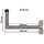 Wand Halter / Winkel Halter 25cm Aluminium-Zink Beschichtetes Stahl