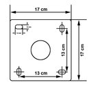 Wand Halter / Winkel Halter 50cm Aluminium-Zink Beschichtetes Stahl