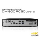 Dreambox DM900 RC20 UHD 4K E2 Linux PVR Receiver schwarz 1x TRIPLE DVB-S2X &amp; DVB-CT2 ohne Wifi Antenne