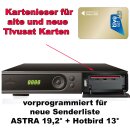 Ferguson Ariva 104 Tivusat Mediaset Astra vorprogrammiert...