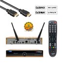 OCTAGON SF8008 Limited Gold Edition 4K UHD E2 Linux 1xDVB-S2X, 1xDVB-C/T2 (Dual OS) Combo Receiver