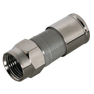 High Quality F-Kompressionsstecker f&Atilde;&frac14;r &Atilde;&tilde; 6,8 - 7,4 mm Koaxkabel br&Atilde;&frac14;nierte Oberfl&Atilde;&curren;che