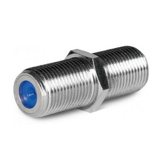 Cablecon F-Doppelkupplung / F-Verbinder High Quality F-81-HQ-1 NiTin Beschichtung 26mm