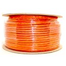 CAT 7 DUPLEX 100m Verlegekabel Netzwerkkabel AWG 23/1 1000Mhz Orange