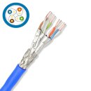 CAT 8.1 Verlegekabel Netzwerkkabel AWG 22 2000Mhz blau