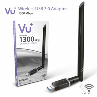 VU+ Dual Band Wireless USB 2.0 Adapter 1300 Mbps inkl.6 dBI Antenne