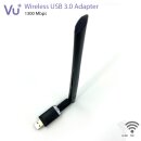 VU+ Dual Band Wireless USB 2.0 Adapter 1300 Mbps inkl.6 dBI Antenne