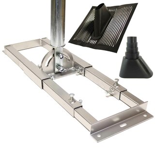 Auf Dach Sparrenhalter Profil/Vierkant &Atilde;&tilde; 48mm SET schwarz