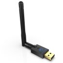 GigaBlue USB Wlan/Wifi DUAL Band Adapter 600 Mbps mit Antenne