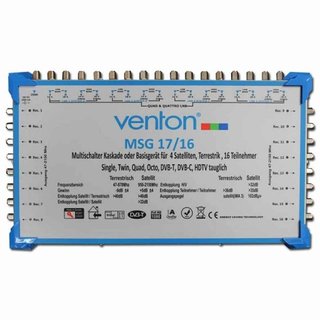 Venton Multischalter MSG 17/16 (4 Sat 16 Teilnehmer)