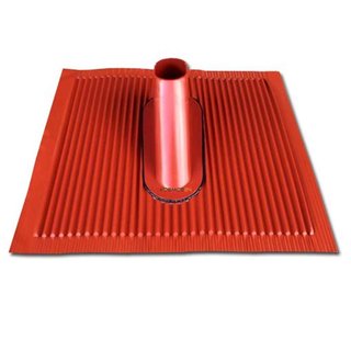 Dachpfanne Dachabdeckung Aluminium rot mit Klebestreifen