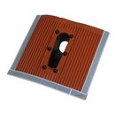 Dachpfanne Dachabdeckung Aluminium rot inkl. Gummi T&Atilde;&frac14;lle