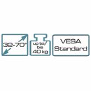 My Wall HP 5-2 ASL TV-Wandhalterung 81,3cm (32") - 177,8cm (70") Starr