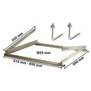 Rahmenhalter / Sparrenhalter Teleskop Unter Dach mit U-B&Atilde;&frac14;gel