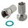F-Stecker 7,4mm Twist-On-Stecker Breite Mutter mit Gummi Dichtung