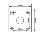 Wand Halter / Winkel Halter 30cm Aluminium-Zink...