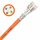 CAT 7 Verlegekabel Netzwerkkabel AWG 23/1 1000Mhz Simplex Orange