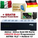 APEBOX S Wifi + Aktive Tivusat Karte + WE Cam...